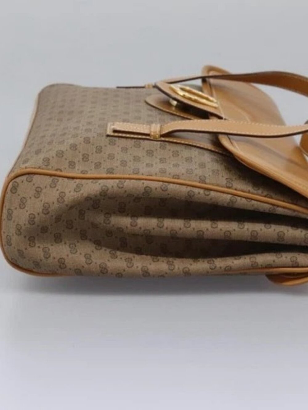 GUCCI Micro GG Supreme Shoulder Bag PVC Beige Gold 001 115 1199 Auth ep7488 - Picture 4 of 16